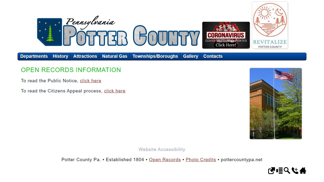 Potter County Pennsylvania ...Open Records Information